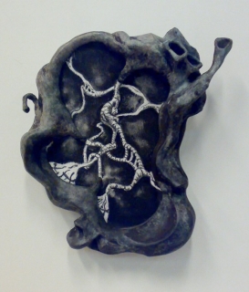 Wandobject brons
