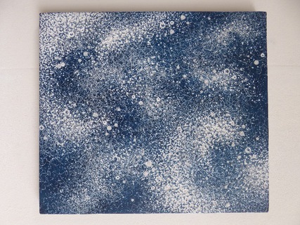 SOUNDSCAPE II, Space, inkt op marmer, 74 x 29 x 2 cm