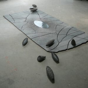 Energy Spaces with Light Atoms, 280x130x3 cm, Belgian hardstone