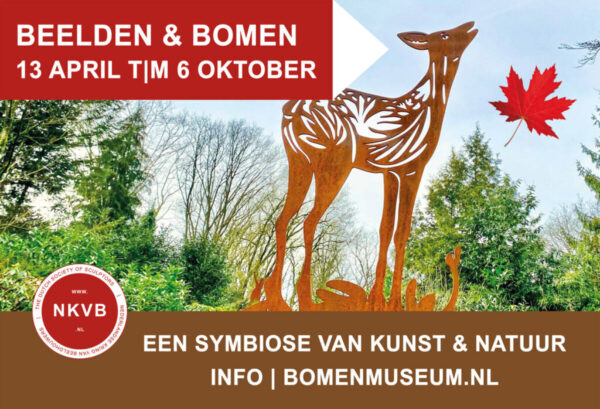 flyer Beelden & Bomen Bomenmuseum 2024