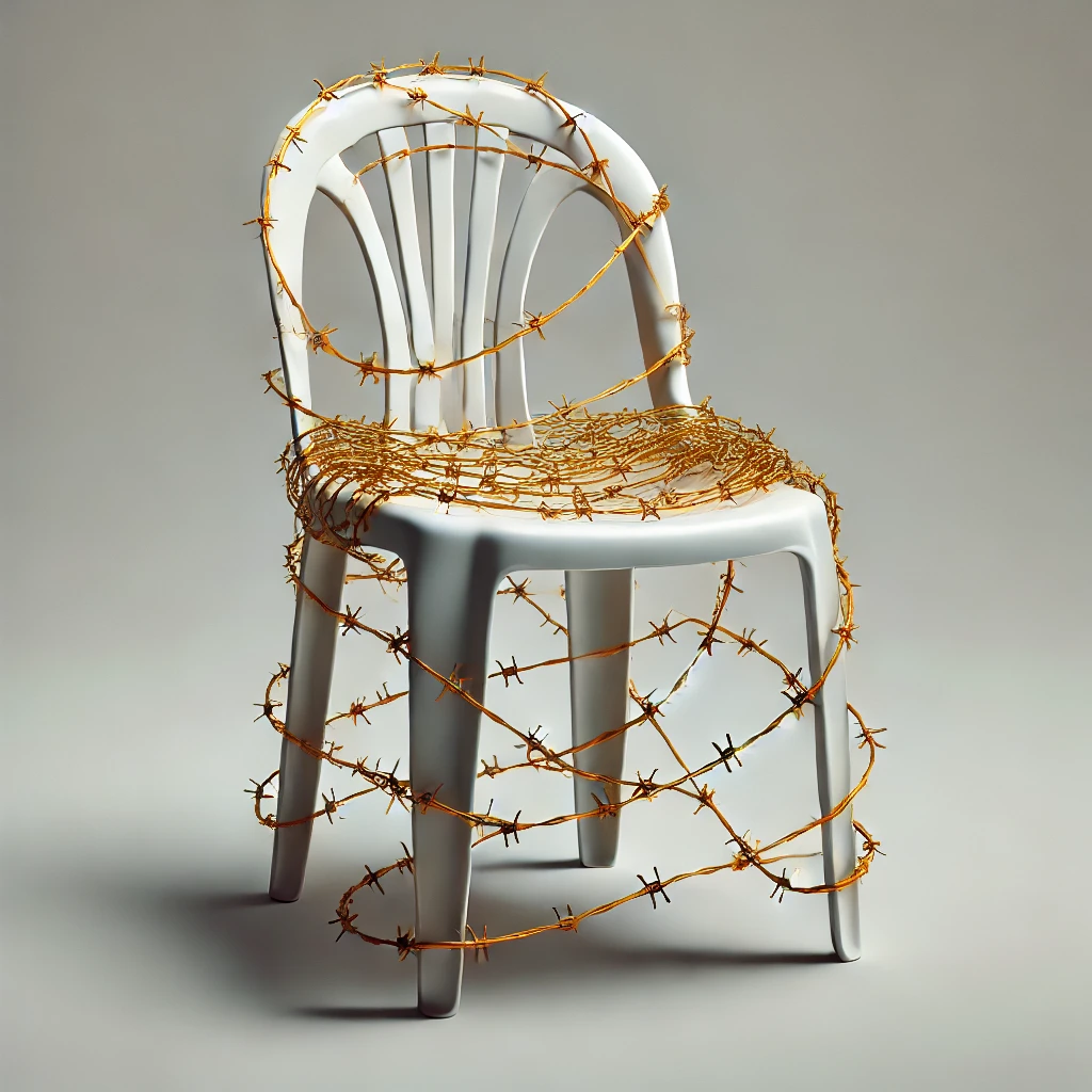 chair-barbwire